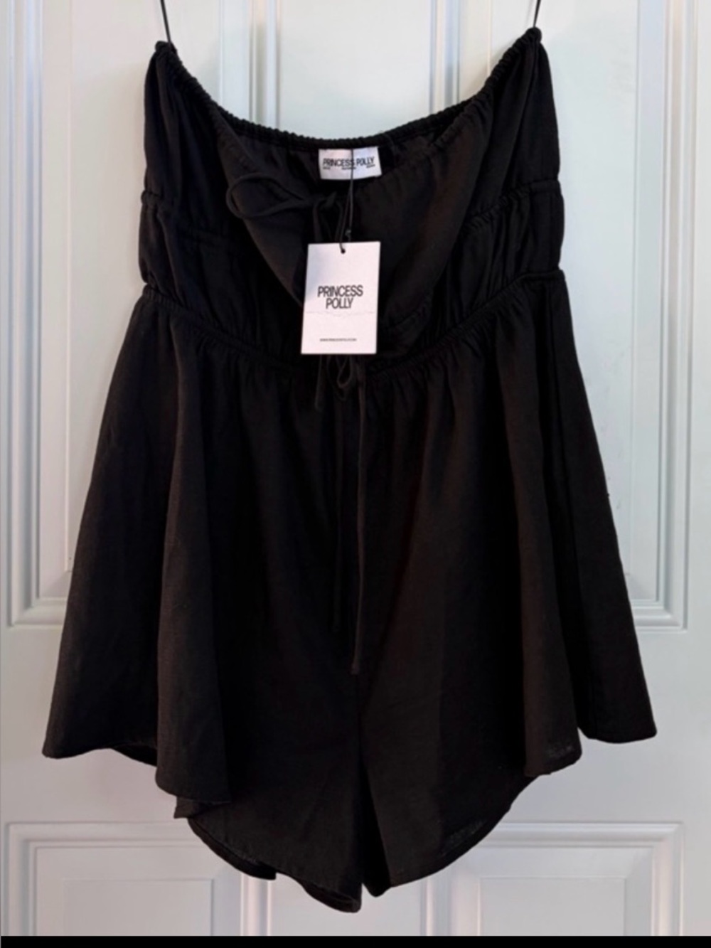 Princess Polly Kassidi Strapless Romper Black